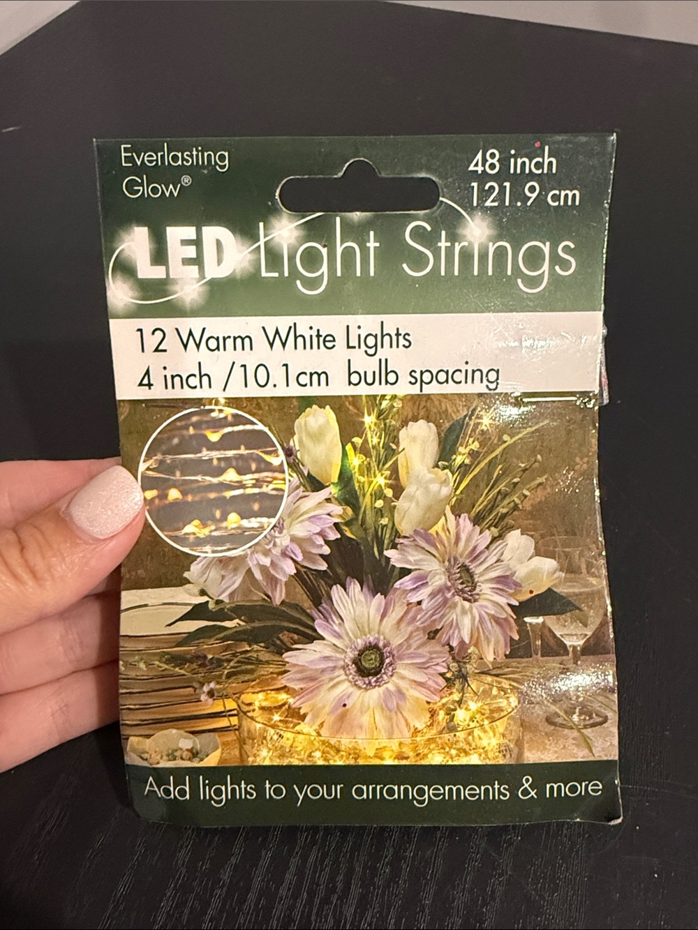 Warm White LED Light String - 12 LEDs